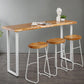 Contemporary 1/2/4/7 Pieces Bar Table Set Rectangle Wood Bar Table with Wood Stools