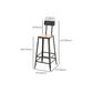 Industrial Bar Table Set  1/5/9 Pieces Rectangle Wood Counter Table with Stools for Bar