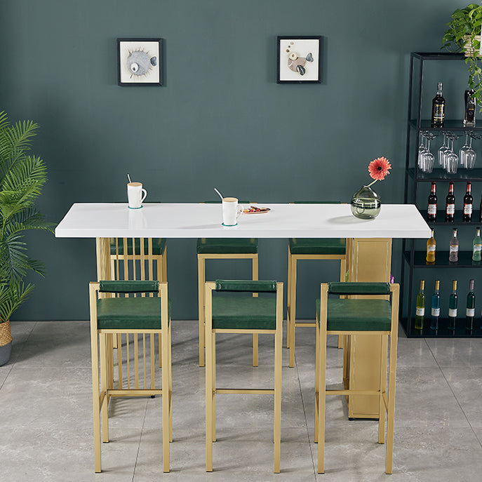 1/2/7 Pieces Pub Dining Set Rectangular Table and Stool Set for Dining Room