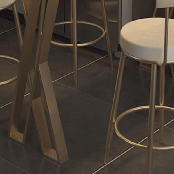 Contemporary 1/2/3/5 Pieces Bar Table Set Rectangle Bar Table with High Metal Stools Clearhalo 'Bar Furniture' 'furn' 'furn_home_bar_bar_sets' 'Furniture' 'Home Bars & Bar Sets' 'home_bar_bar_sets' 'Kitchen & Dining Furniture' 6405586