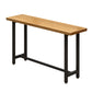 Modern 1/7 Pieces Bar Table Set Rectangle Wood Counter Table with High Stools for Bar