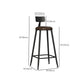 Modern 1/7 Pieces Bar Table Set Rectangle Wood Counter Table with High Stools for Bar