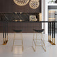Industrial 1/2/3/5 Pieces Bar Table Set Rectangle Wood Bar Table with Metal Stools