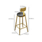 Industrial 1/2/3/5 Pieces Bar Table Set Rectangle Wood Bar Table with Metal Stools