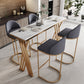1/2/5 Pieces Bar Stool and Table Rectangular Modern Bar Table Set