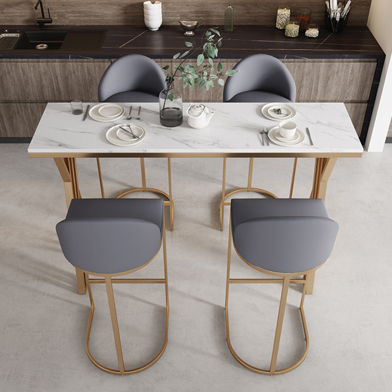 1/2/5 Pieces Bar Stool and Table Rectangular Modern Bar Table Set