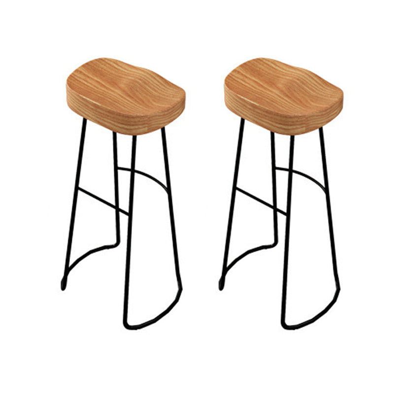 Industrial 1/2/7 Pieces Bar Table Set Rectangle Wood Bar Table with High Metal Stools