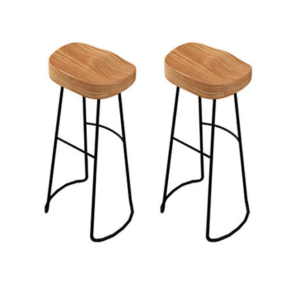 Industrial 1/2/7 Pieces Bar Table Set Rectangle Wood Bar Table with High Metal Stools