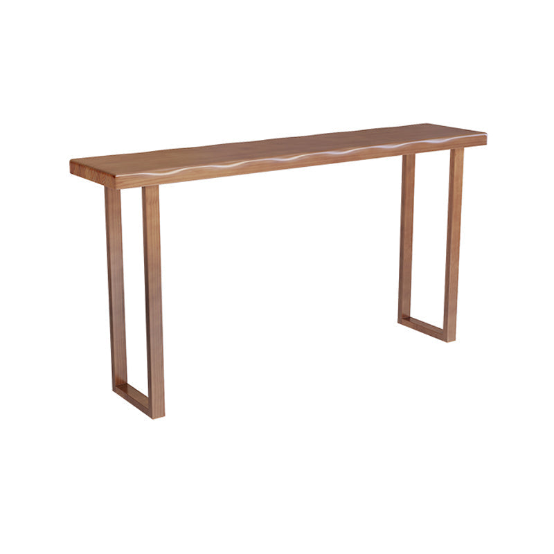 Contemporary Rectangle Pub Dining Set 1/4/7 Pieces Pine Solid Wood Counter Set Brown 118"L x 24"W Clearhalo 'Bar Furniture' 'furn' 'furn_home_bar_bar_sets' 'Furniture' 'Home Bars & Bar Sets' 'home_bar_bar_sets' 'Kitchen & Dining Furniture' 6405894