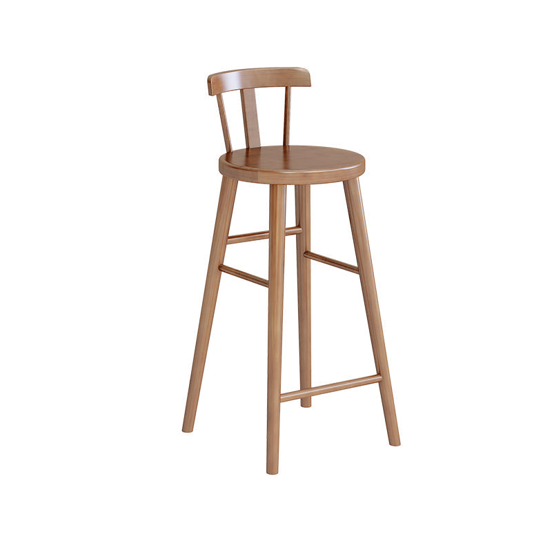 Contemporary Rectangle Pub Dining Set 1/4/7 Pieces Pine Solid Wood Counter Set Brown 30"H Stool (Single) Clearhalo 'Bar Furniture' 'furn' 'furn_home_bar_bar_sets' 'Furniture' 'Home Bars & Bar Sets' 'home_bar_bar_sets' 'Kitchen & Dining Furniture' 6405898
