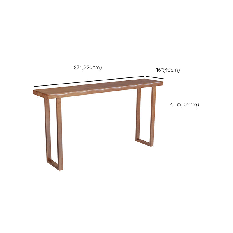 Contemporary Rectangle Pub Dining Set 1/4/7 Pieces Pine Solid Wood Counter Set Clearhalo 'Bar Furniture' 'furn' 'furn_home_bar_bar_sets' 'Furniture' 'Home Bars & Bar Sets' 'home_bar_bar_sets' 'Kitchen & Dining Furniture' 6405908