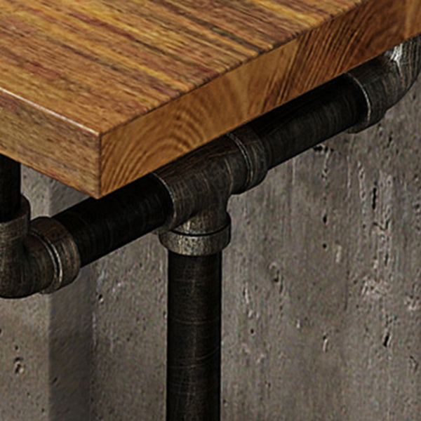 Brown Bar Stool and Table Set Industrial 1/2/4/7 Pieces Table and Stool Set Clearhalo 'Bar Furniture' 'furn' 'furn_home_bar_bar_sets' 'Furniture' 'Home Bars & Bar Sets' 'home_bar_bar_sets' 'Kitchen & Dining Furniture' 6406066
