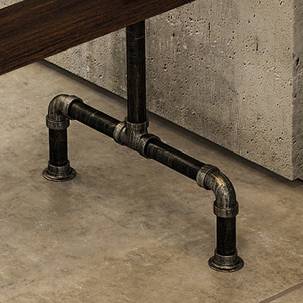 Brown Bar Stool and Table Set Industrial 1/2/4/7 Pieces Table and Stool Set Clearhalo 'Bar Furniture' 'furn' 'furn_home_bar_bar_sets' 'Furniture' 'Home Bars & Bar Sets' 'home_bar_bar_sets' 'Kitchen & Dining Furniture' 6406068