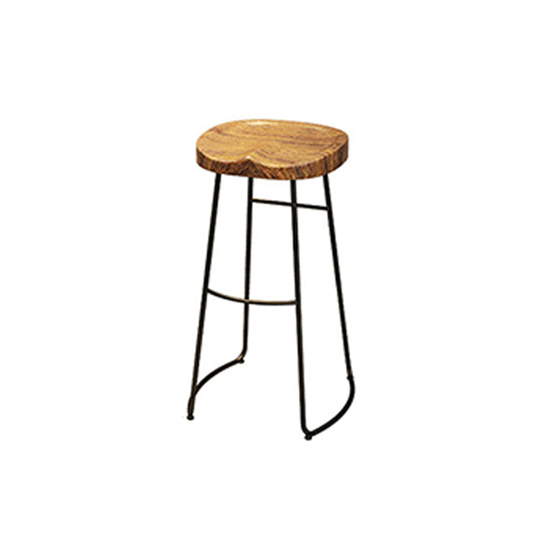 Brown Bar Stool and Table Set Industrial 1/2/4/7 Pieces Table and Stool Set Clearhalo 'Bar Furniture' 'furn' 'furn_home_bar_bar_sets' 'Furniture' 'Home Bars & Bar Sets' 'home_bar_bar_sets' 'Kitchen & Dining Furniture' 6406069