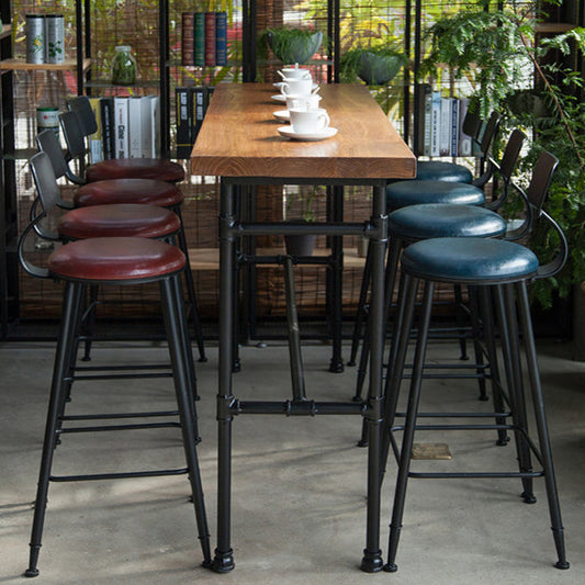 1/9 stukken tafel en ontlasting set vaste houten tellerhoogte pub set