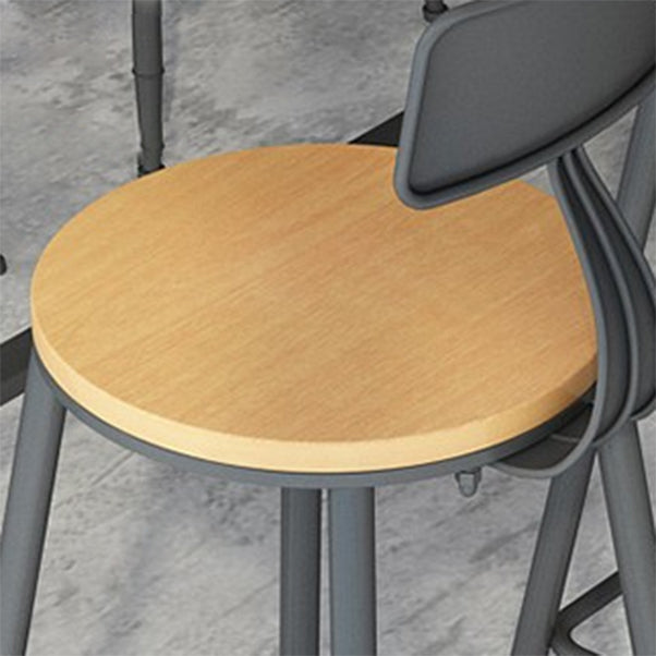 1/7 Pieces Indoor Bar Table Set Industrial Wooden Bar Table and Stools with Footrest Clearhalo 'Bar Furniture' 'furn' 'furn_home_bar_bar_sets' 'Furniture' 'Home Bars & Bar Sets' 'home_bar_bar_sets' 'Kitchen & Dining Furniture' 6406172