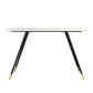 1/2 Pieces Bar Table and Stool Modern Sintered Stone Table and Armless Bar Chair Clearhalo 'Bar Furniture' 'furn' 'furn_home_bar_bar_sets' 'Furniture' 'Home Bars & Bar Sets' 'home_bar_bar_sets' 'Kitchen & Dining Furniture' 6406250