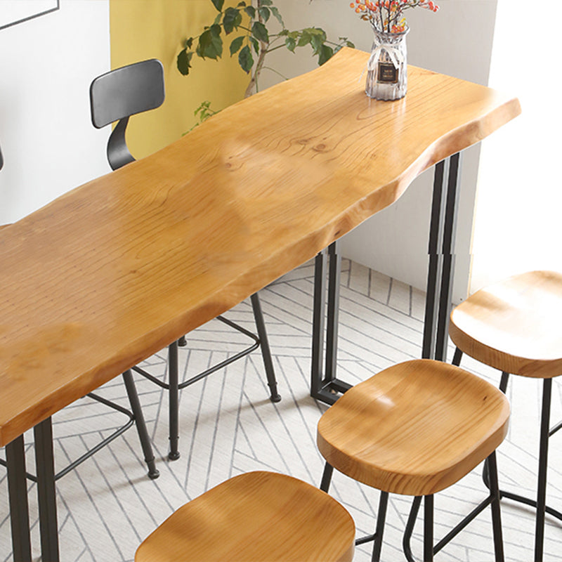 Modern 1/4/7 stuks Bar Tafel Set rechthoekige dennenhouttafel voor balkoncafé