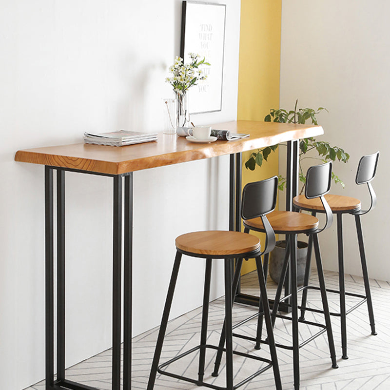 Modern 1/4/7 stuks Bar Tafel Set rechthoekige dennenhouttafel voor balkoncafé