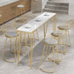 1/7 Pieces Pub Dining Set Contemporary Bar Stool and Table Set