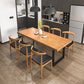 Mesa de comedor de madera tradicional 1/5/7 piezas para comedor rectangular para comedor para comedor