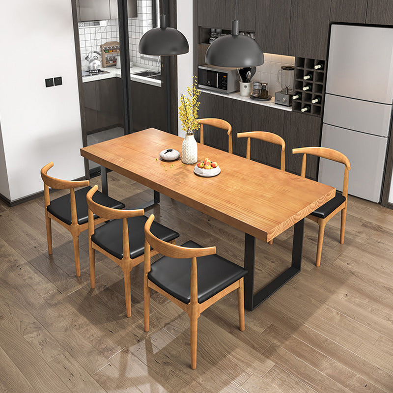 Mesa de comedor de madera tradicional 1/5/7 piezas para comedor rectangular para comedor para comedor