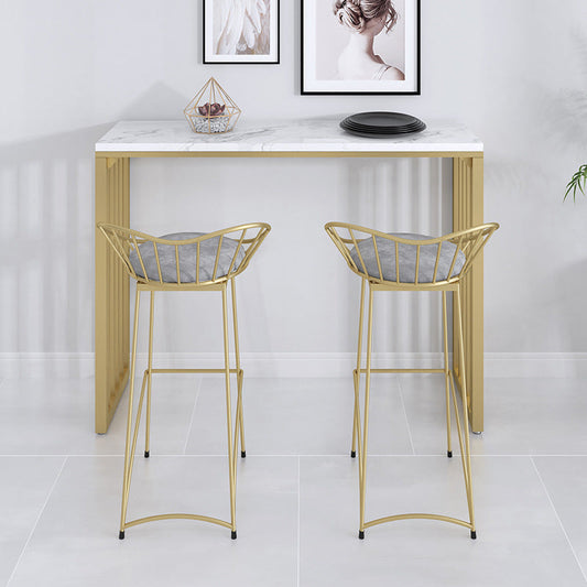 Taburetes de altura contemporáneos de contador de metal taburetes negros bajos para bar