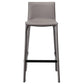 Contemporary Metal Counter Height Stools with Low Back Bar Stool