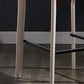 Contemporary Metal Counter Height Stools with Low Back Bar Stool