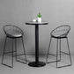 Taburete de bar moderno sin brazos con respaldo, taburete de hierro con cojín de terciopelo para Bar