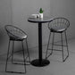 Taburete de bar moderno sin brazos con respaldo, taburete de hierro con cojín de terciopelo para Bar