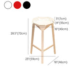 Modern Stackable Backrest Counter Stool Iron Cafe Bar Stool with Cushion and Pedal Clearhalo 'Bar Furniture' 'Bar Stools' 'bar_stools' 'furn' 'furn_bar_stools' 'Furniture' 'Kitchen & Dining Furniture' 6406645