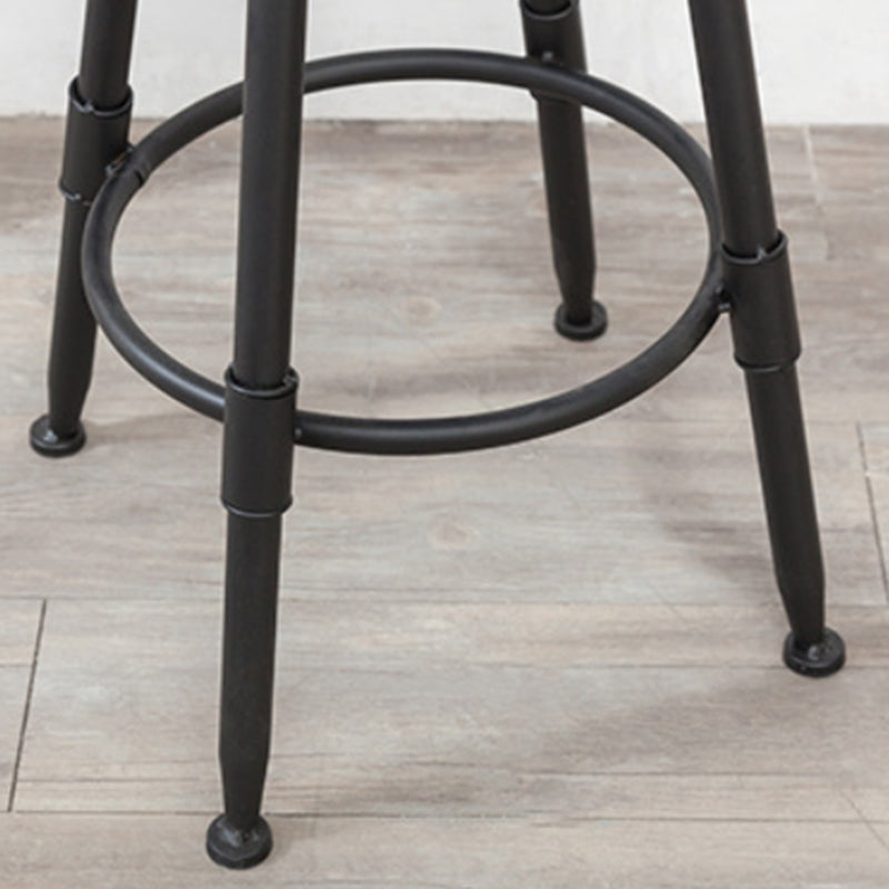 Tabouret de comptoir rotatif industriel sans bras, tabouret de Bar en fer avec pédale pour café