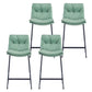 Glam Metal Counter Height Stool with Cushion Bar Stool for Indoor Green 4 Piece Set Clearhalo 'Bar Furniture' 'Bar Stools' 'bar_stools' 'furn' 'furn_bar_stools' 'Furniture' 'Kitchen & Dining Furniture' 6406728