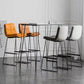 Glam Metal Counter Height Stool with Cushion Bar Stool for Indoor Clearhalo 'Bar Furniture' 'Bar Stools' 'bar_stools' 'furn' 'furn_bar_stools' 'Furniture' 'Kitchen & Dining Furniture' 6406730