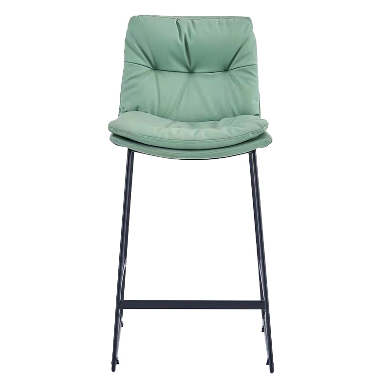 Glam Metal Counter Height Stool with Cushion Bar Stool for Indoor Clearhalo 'Bar Furniture' 'Bar Stools' 'bar_stools' 'furn' 'furn_bar_stools' 'Furniture' 'Kitchen & Dining Furniture' 6406731