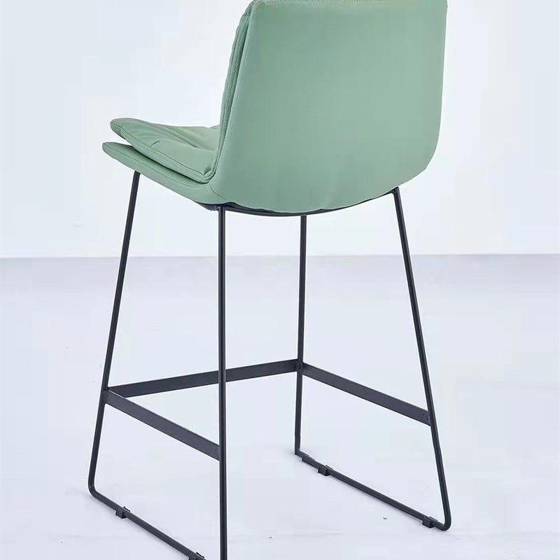 Glam Metal Counter Height Stool with Cushion Bar Stool for Indoor Clearhalo 'Bar Furniture' 'Bar Stools' 'bar_stools' 'furn' 'furn_bar_stools' 'Furniture' 'Kitchen & Dining Furniture' 6406734