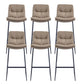 Glam Metal Counter Height Stool with Cushion Bar Stool for Indoor Light Gray 6 Piece Set Clearhalo 'Bar Furniture' 'Bar Stools' 'bar_stools' 'furn' 'furn_bar_stools' 'Furniture' 'Kitchen & Dining Furniture' 6406749