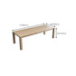 Bureau de bureau rectangulaire en bois massif 29.53 "Tall Parsons Base Writing Desk