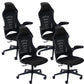 Modern Desk Chair Mesh Conference Chair High Back Chair in Black Clearhalo 'furn' 'furn_office_chair' 'Furniture' 'Office Chairs' 'Office Furniture' 'office_chair' 6406899