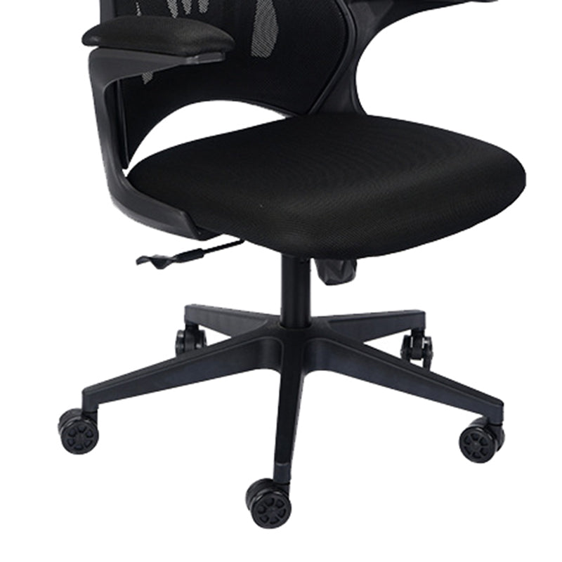 Modern Desk Chair Mesh Conference Chair High Back Chair in Black Clearhalo 'furn' 'furn_office_chair' 'Furniture' 'Office Chairs' 'Office Furniture' 'office_chair' 6406902