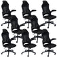 Modern Desk Chair Mesh Conference Chair High Back Chair in Black Clearhalo 'furn' 'furn_office_chair' 'Furniture' 'Office Chairs' 'Office Furniture' 'office_chair' 6406903
