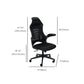 Modern Desk Chair Mesh Conference Chair High Back Chair in Black Clearhalo 'furn' 'furn_office_chair' 'Furniture' 'Office Chairs' 'Office Furniture' 'office_chair' 6406906