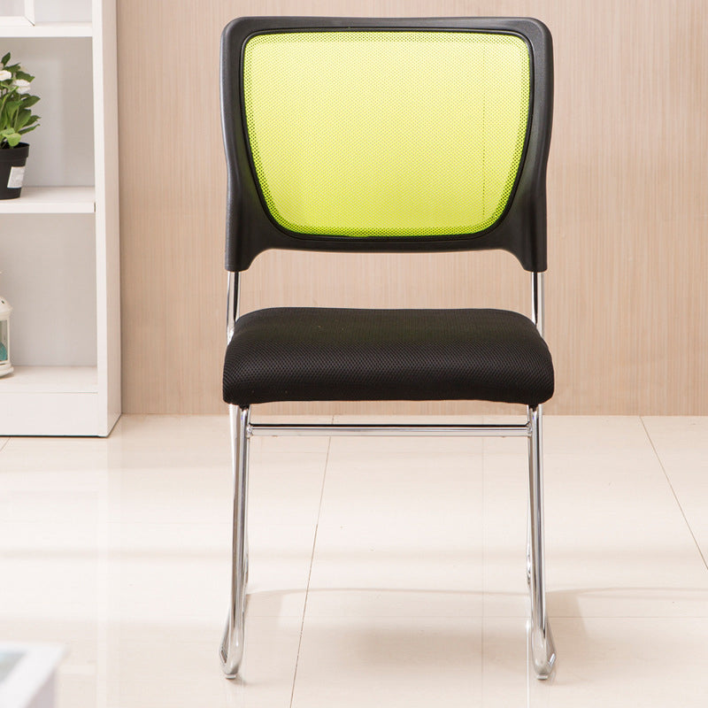 Modern Desk Chair Mesh Armless Conference Chair Mid-Back Chair Clearhalo 'furn' 'furn_office_chair' 'Furniture' 'Office Chairs' 'Office Furniture' 'office_chair' 6406962