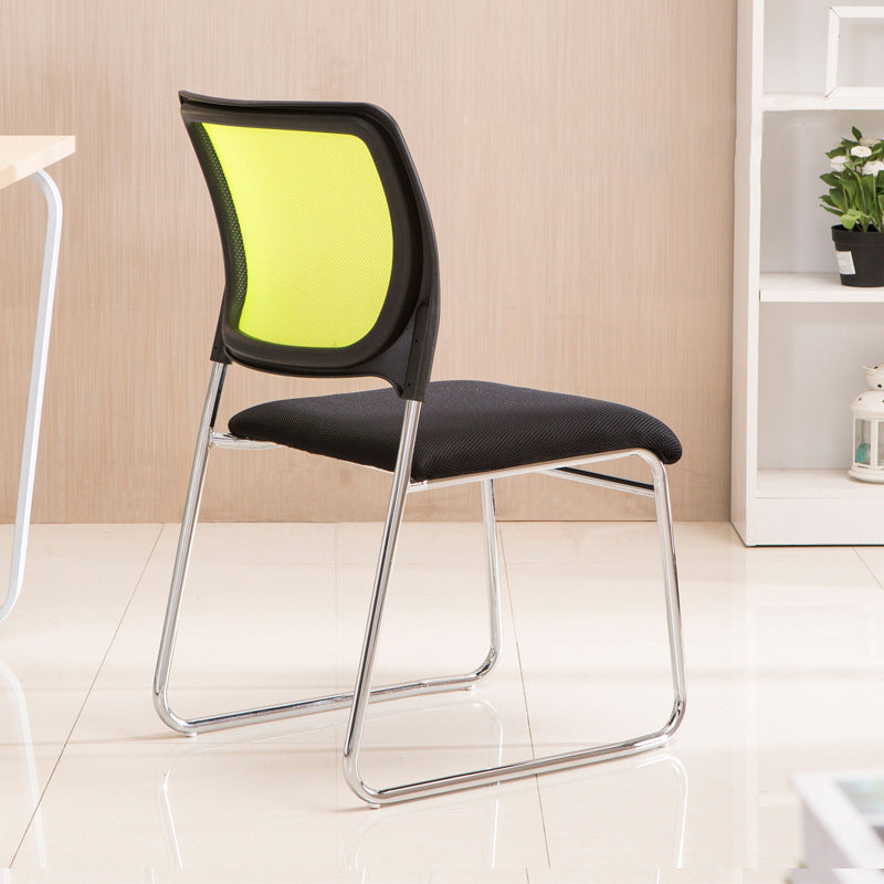 Modern Desk Chair Mesh Armless Conference Chair Mid-Back Chair 1 Piece Clearhalo 'furn' 'furn_office_chair' 'Furniture' 'Office Chairs' 'Office Furniture' 'office_chair' 6406963