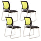 Modern Desk Chair Mesh Armless Conference Chair Mid-Back Chair 4 Piece Set Clearhalo 'furn' 'furn_office_chair' 'Furniture' 'Office Chairs' 'Office Furniture' 'office_chair' 6406965