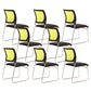 Modern Desk Chair Mesh Armless Conference Chair Mid-Back Chair 8 Piece Set Clearhalo 'furn' 'furn_office_chair' 'Furniture' 'Office Chairs' 'Office Furniture' 'office_chair' 6406969