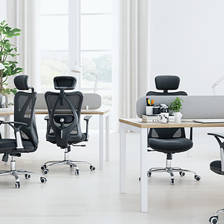 Office High Back Executive Chair Modern Adjustable Arms Ergonomic Mesh Task Chair Clearhalo 'furn' 'furn_office_chair' 'Furniture' 'Office Chairs' 'Office Furniture' 'office_chair' 6406996