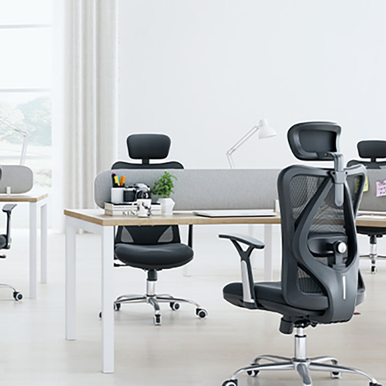 Office High Back Executive Chair Modern Adjustable Arms Ergonomic Mesh Task Chair Clearhalo 'furn' 'furn_office_chair' 'Furniture' 'Office Chairs' 'Office Furniture' 'office_chair' 6406998