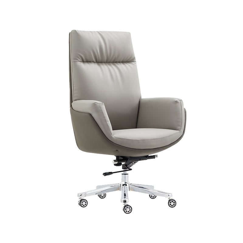 26" Wide Contemporary Managers Chair Leather Executive Chair Clearhalo 'furn' 'furn_office_chair' 'Furniture' 'Office Chairs' 'Office Furniture' 'office_chair' 6407008